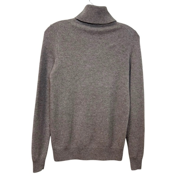 C by Bloomingdales, Women’s Cashmere Turtleneck in Heather Light Brown X-Small - Picture 7 of 8